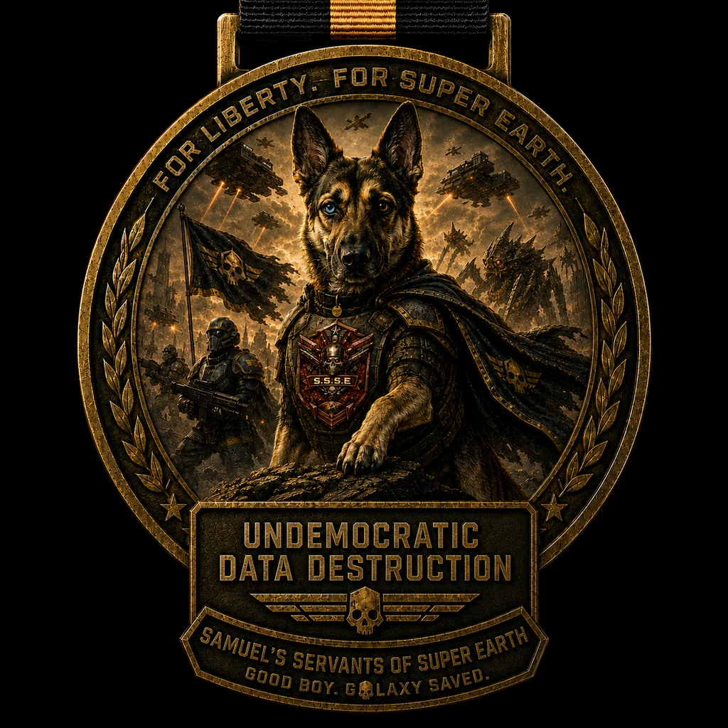 Operation: Undemocratic Data Destruction Completion Award