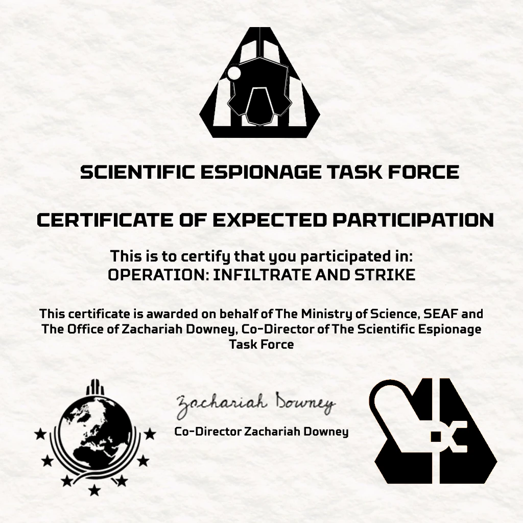 Certificate of Expected Participation: C1965