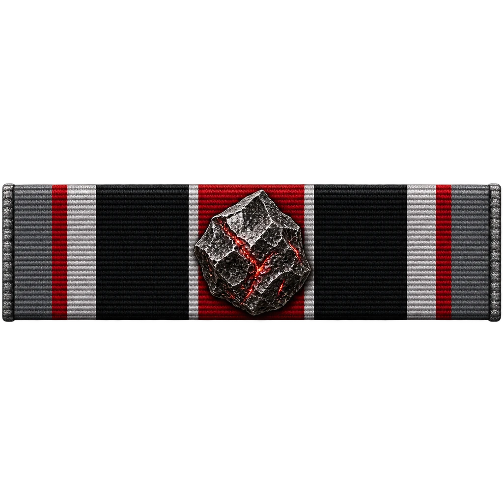 Silver Iron Vein Ribbon