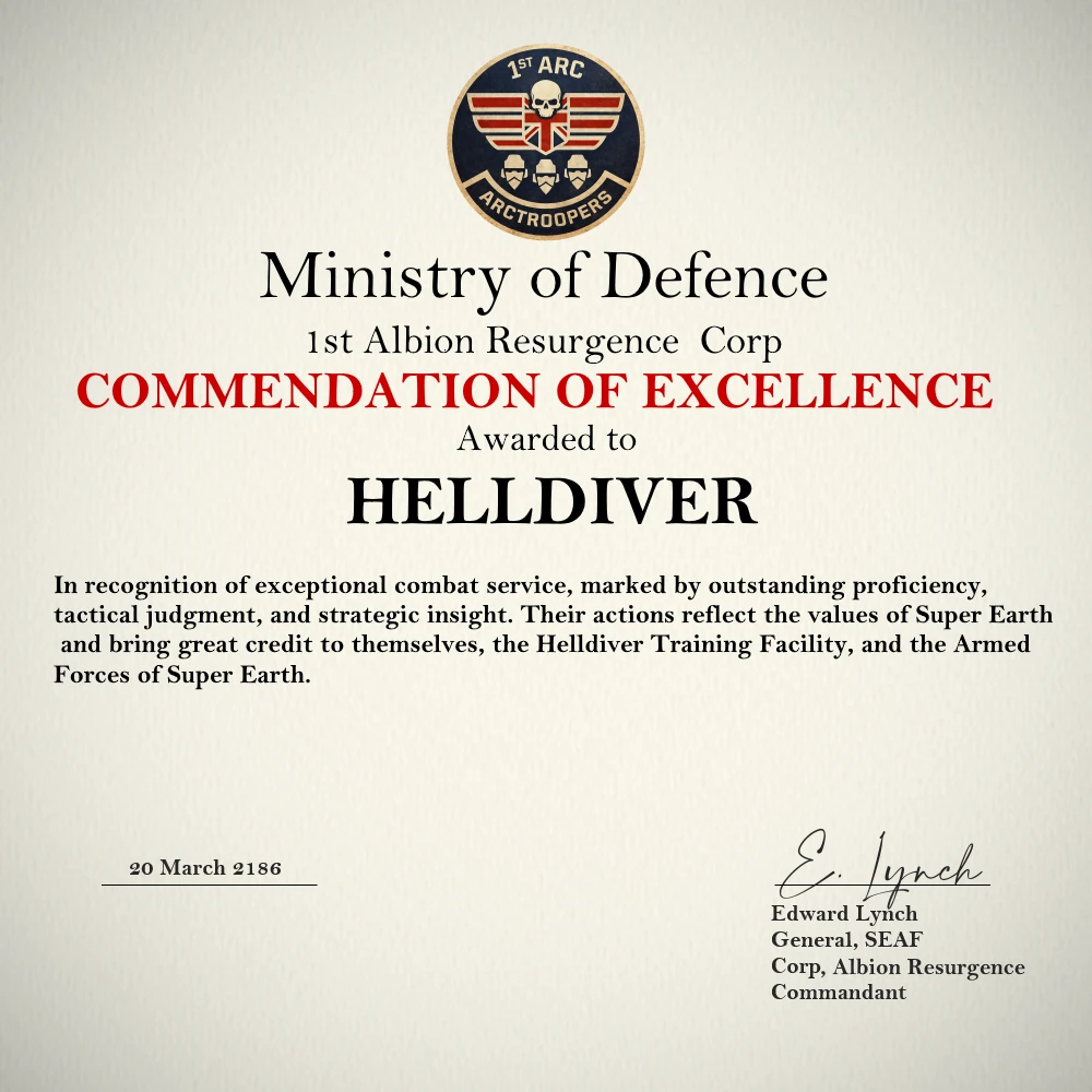Operational Commendation: Dark Gospel