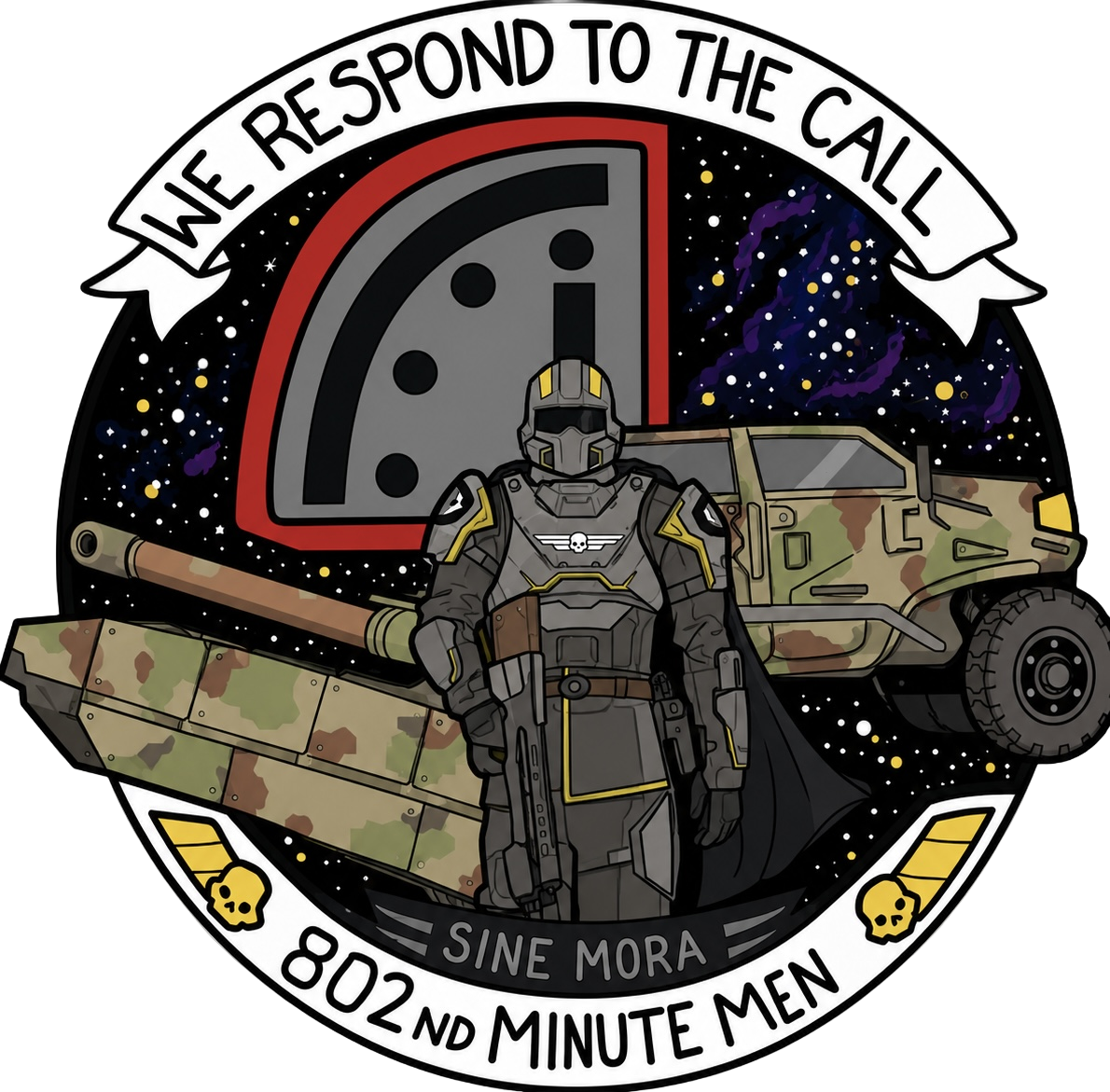 802nd Minute Men Logo