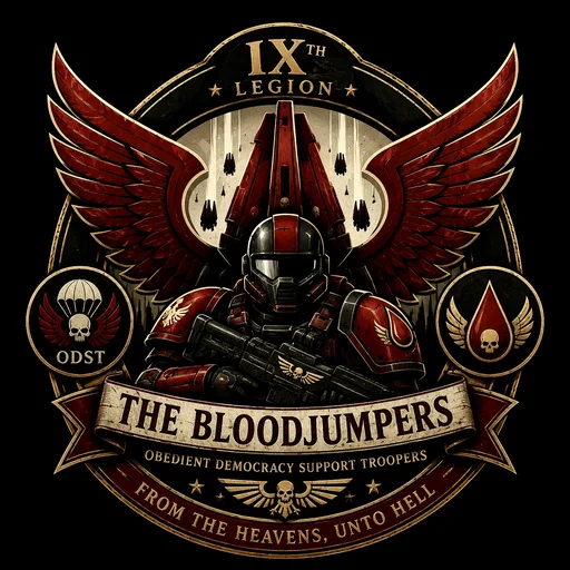 The IXth Legion of the BloodJumpers Logo