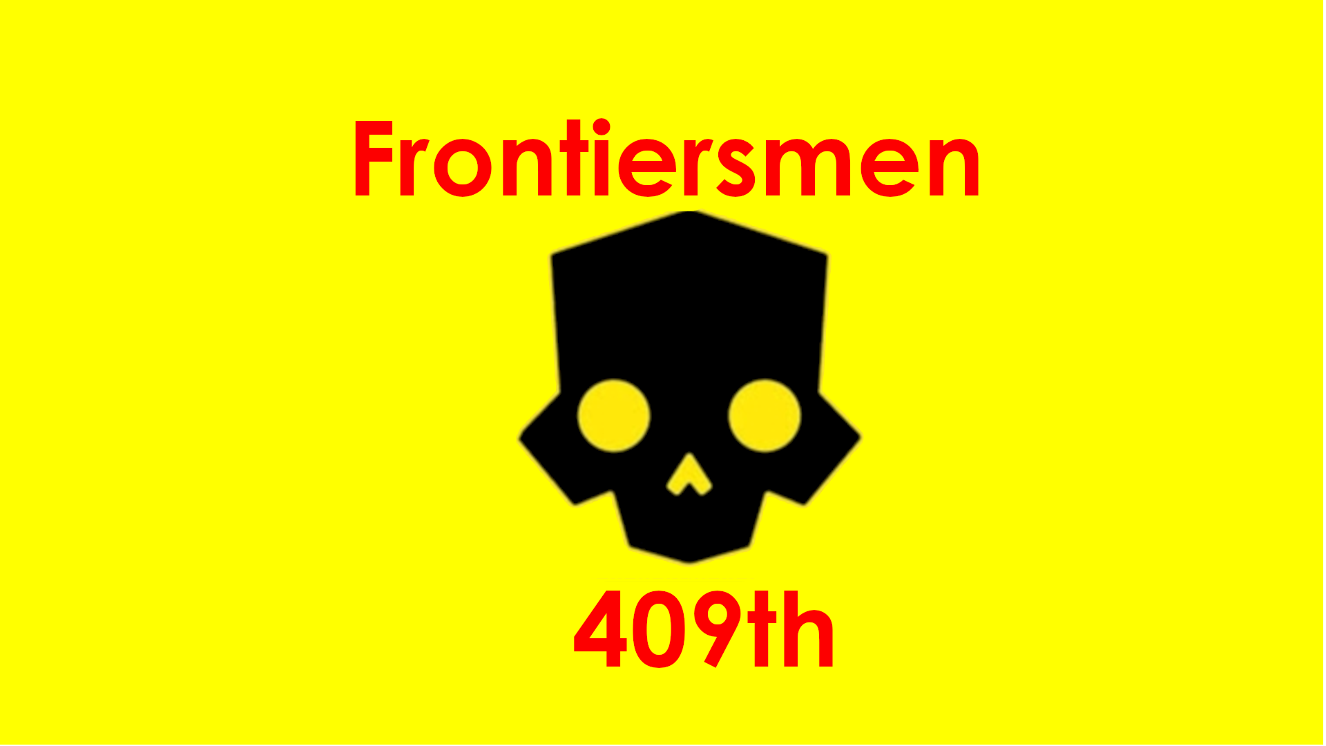 The 409th Frontiersmen division Logo