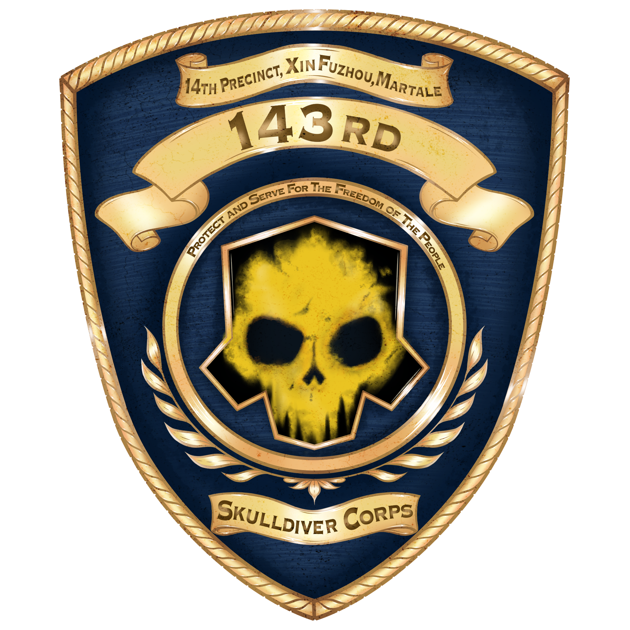 143rd Skulldiver Corps Logo