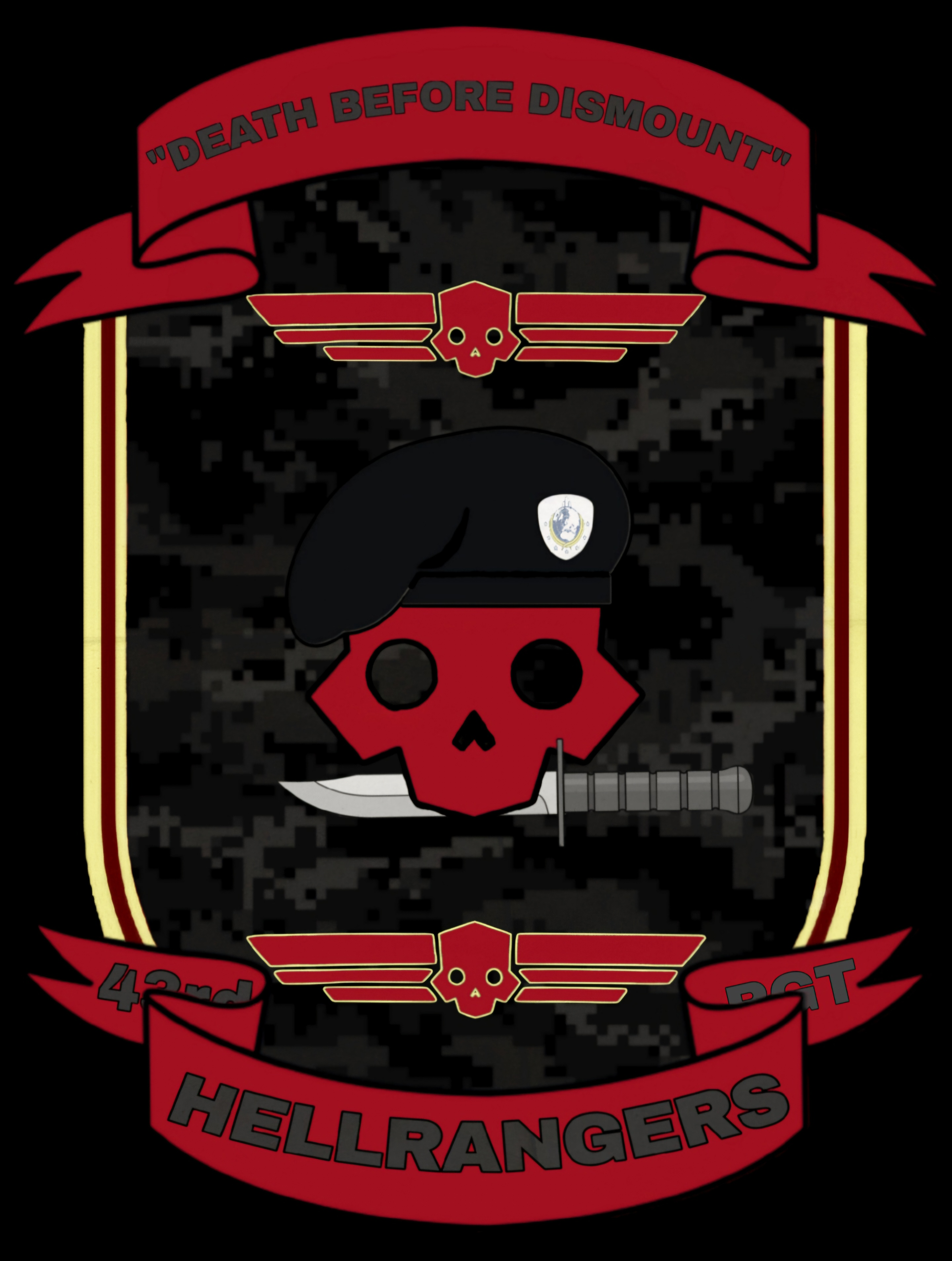43rd Hell Rangers Regiment. Logo