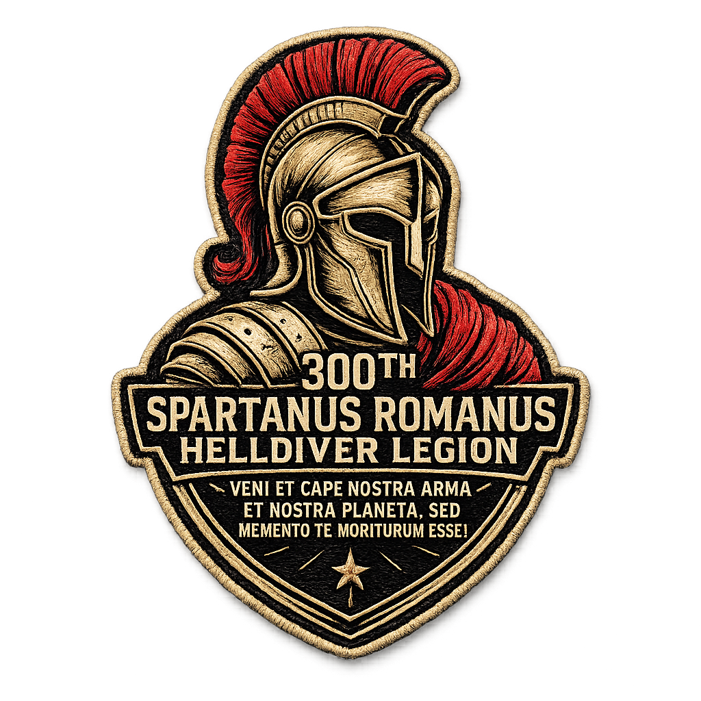 300th Spartanus Romanus Helldiver Legion Logo