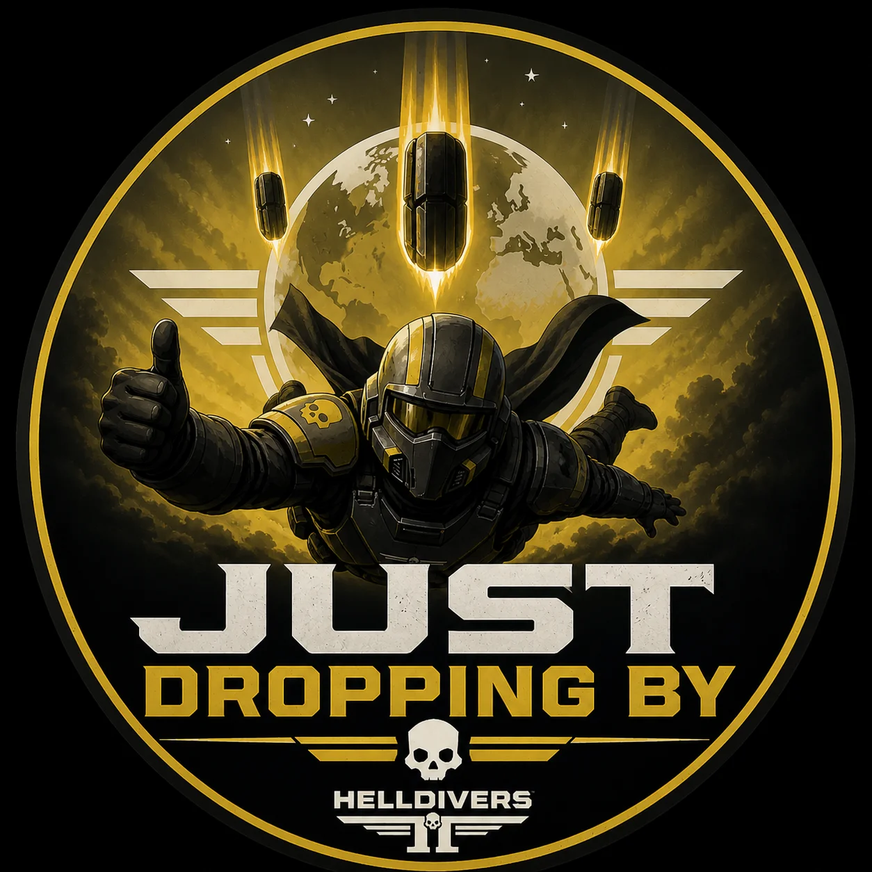 Just Dropping By Logo
