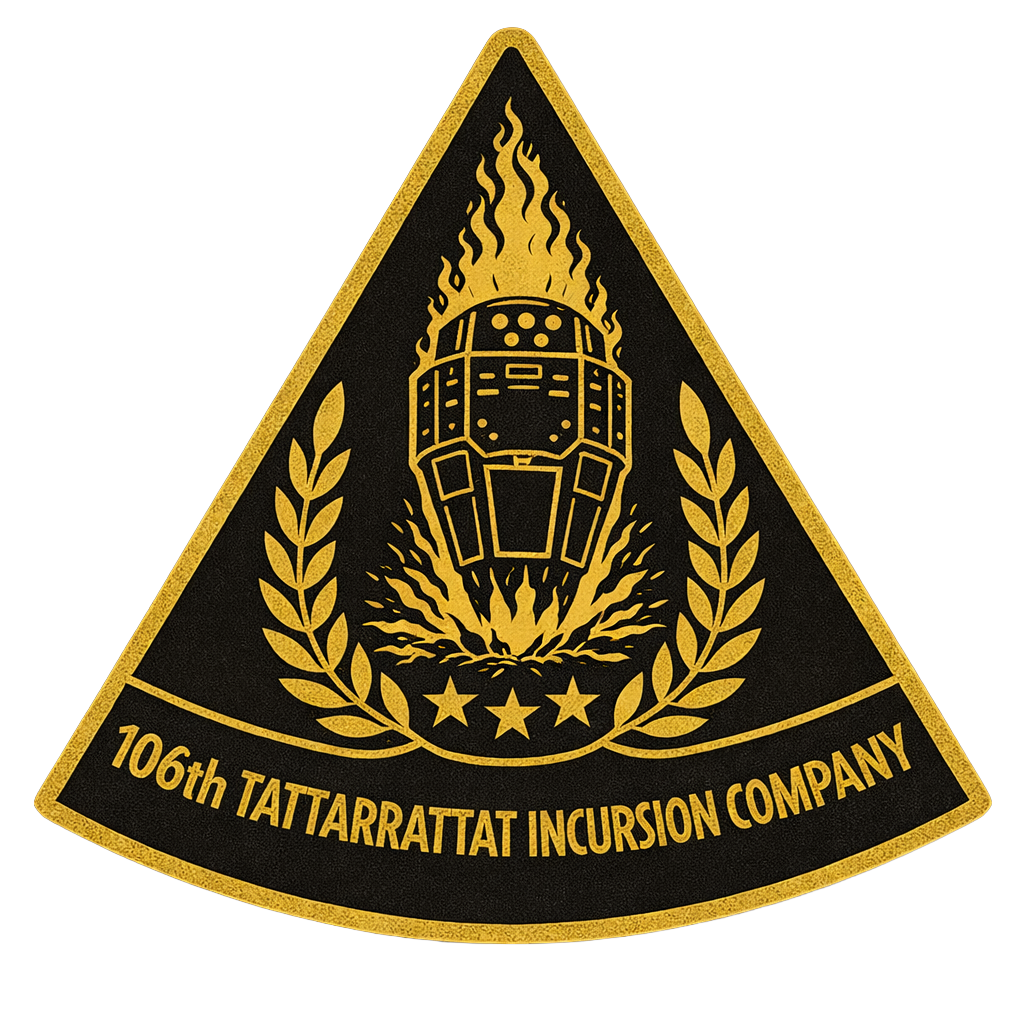 106th Tattarrattat Incursion Company Logo