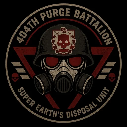 404th Purge Battalion "Super Earth's Disposal Unit" Logo