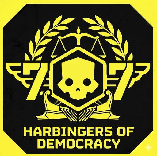77th Harbingers of Democracy Logo