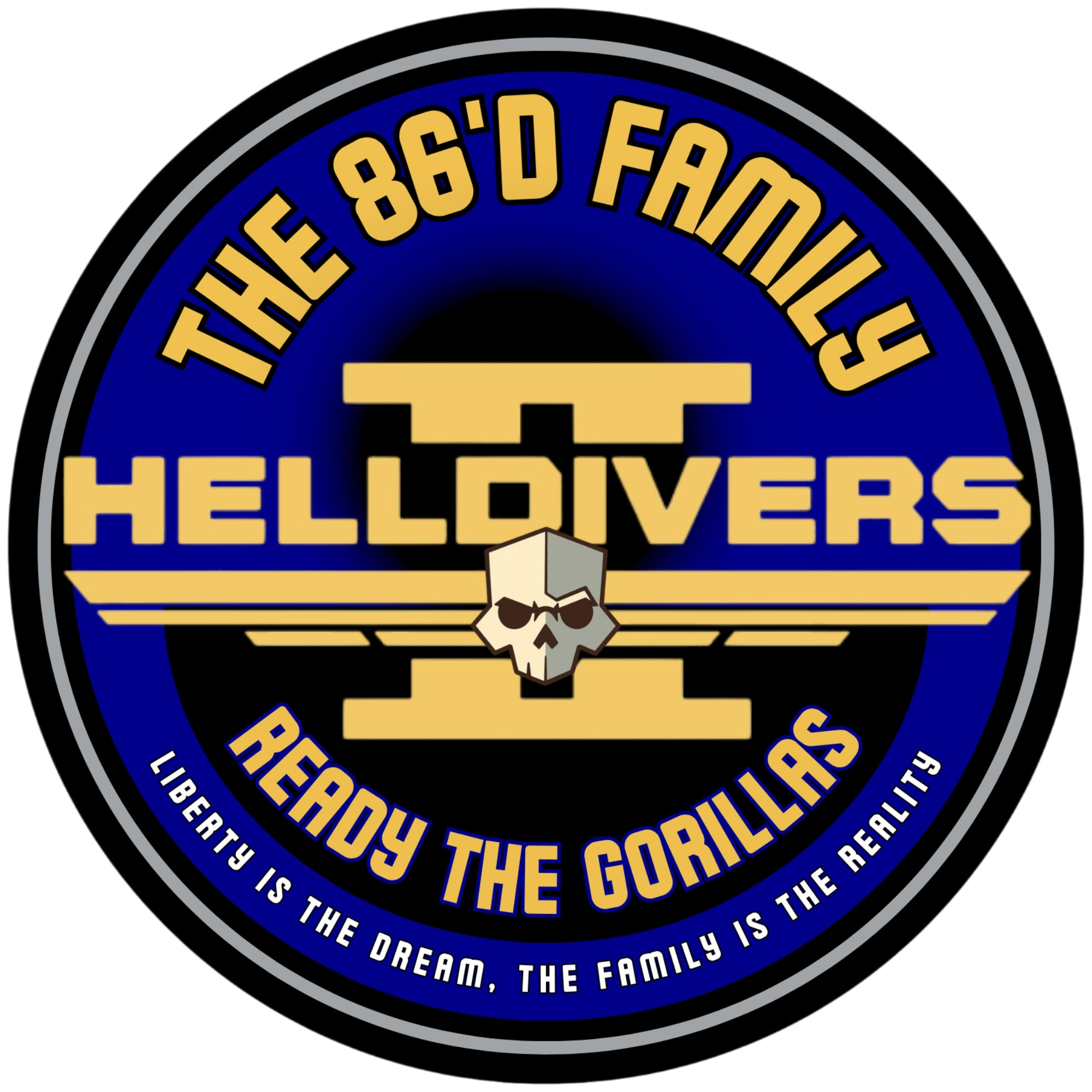 The 86'D Family: Ready the Gorillas Logo