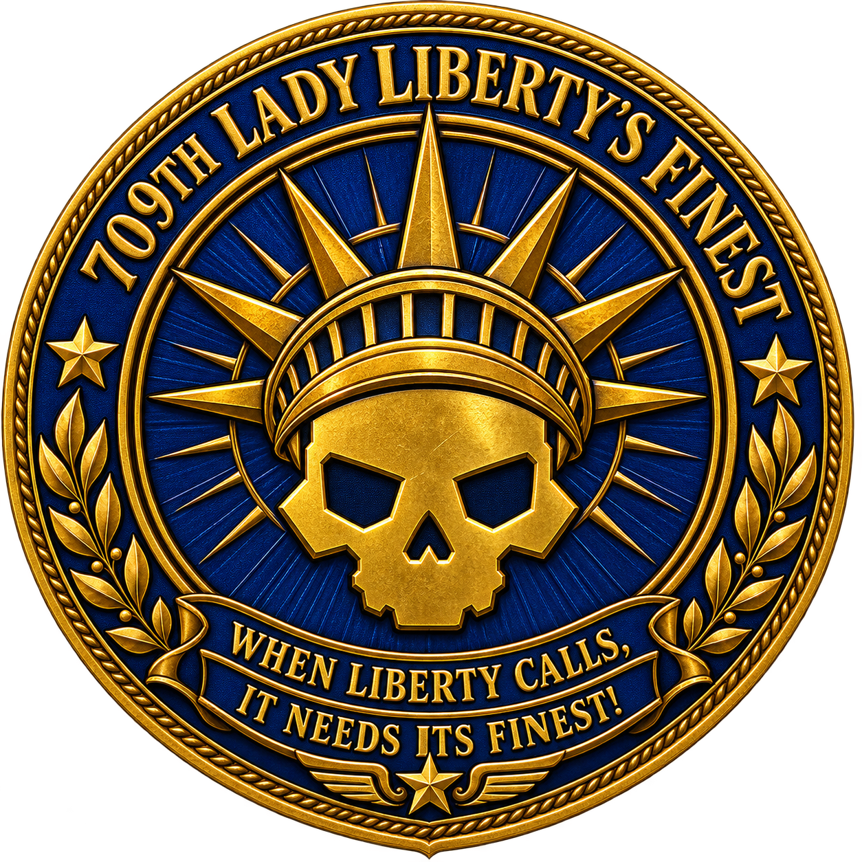 709th Lady Liberty's Finest Logo