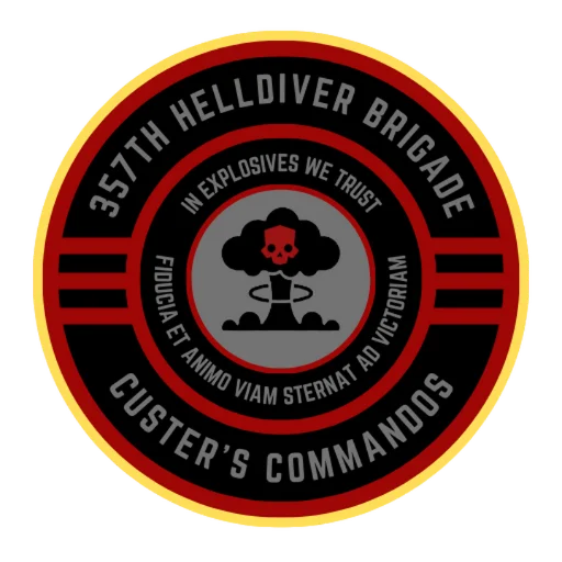 357th Helldiver Brigade: Custer's Commandos Logo