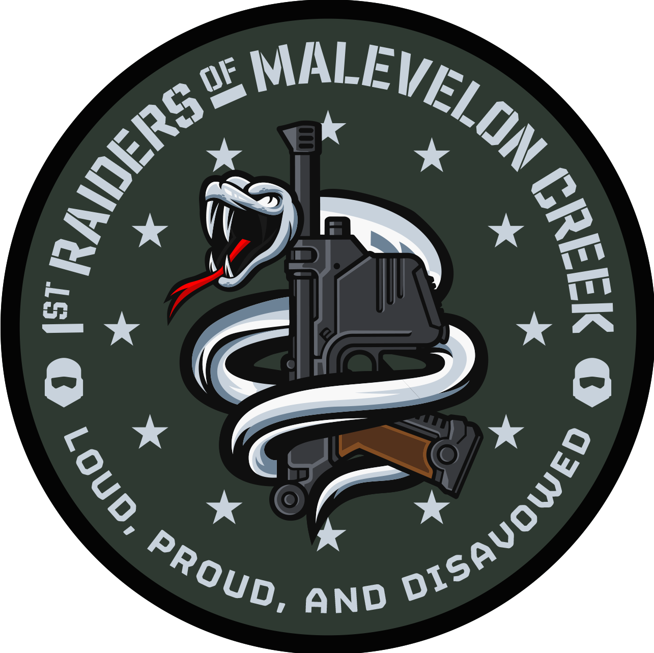 1st Malevelon Raiders (Creek Raiders) Logo