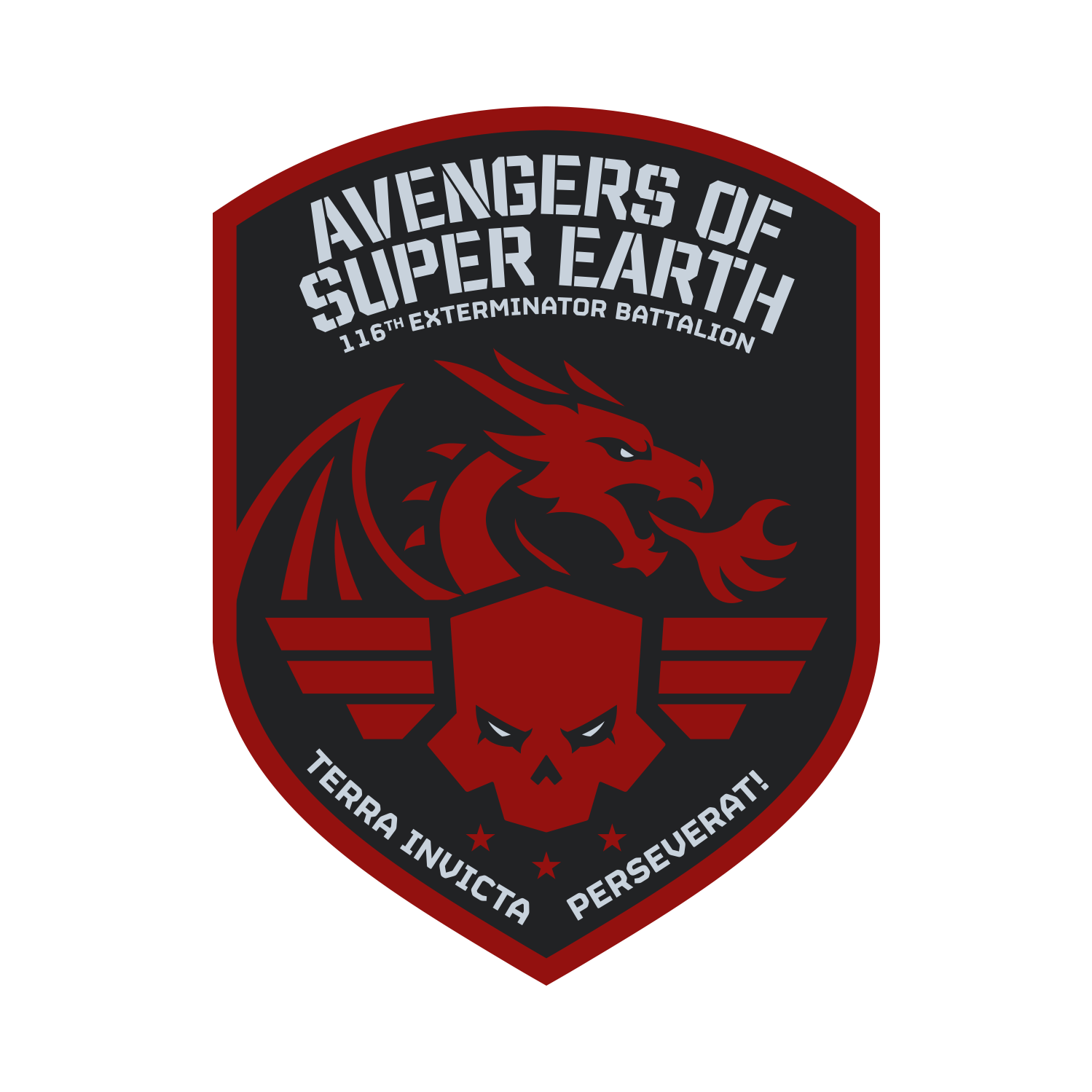 Avengers of Super Earth (116th Exterminator Battalion) Logo