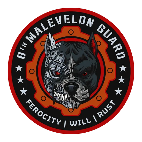 8th Malevelon Guard "Junkyard Dogs" Logo