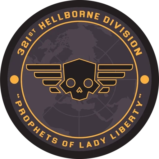 321ST HELLBORNE DIVISION Logo