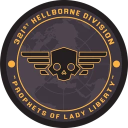 321ST HELLBORNE DIVISION Logo
