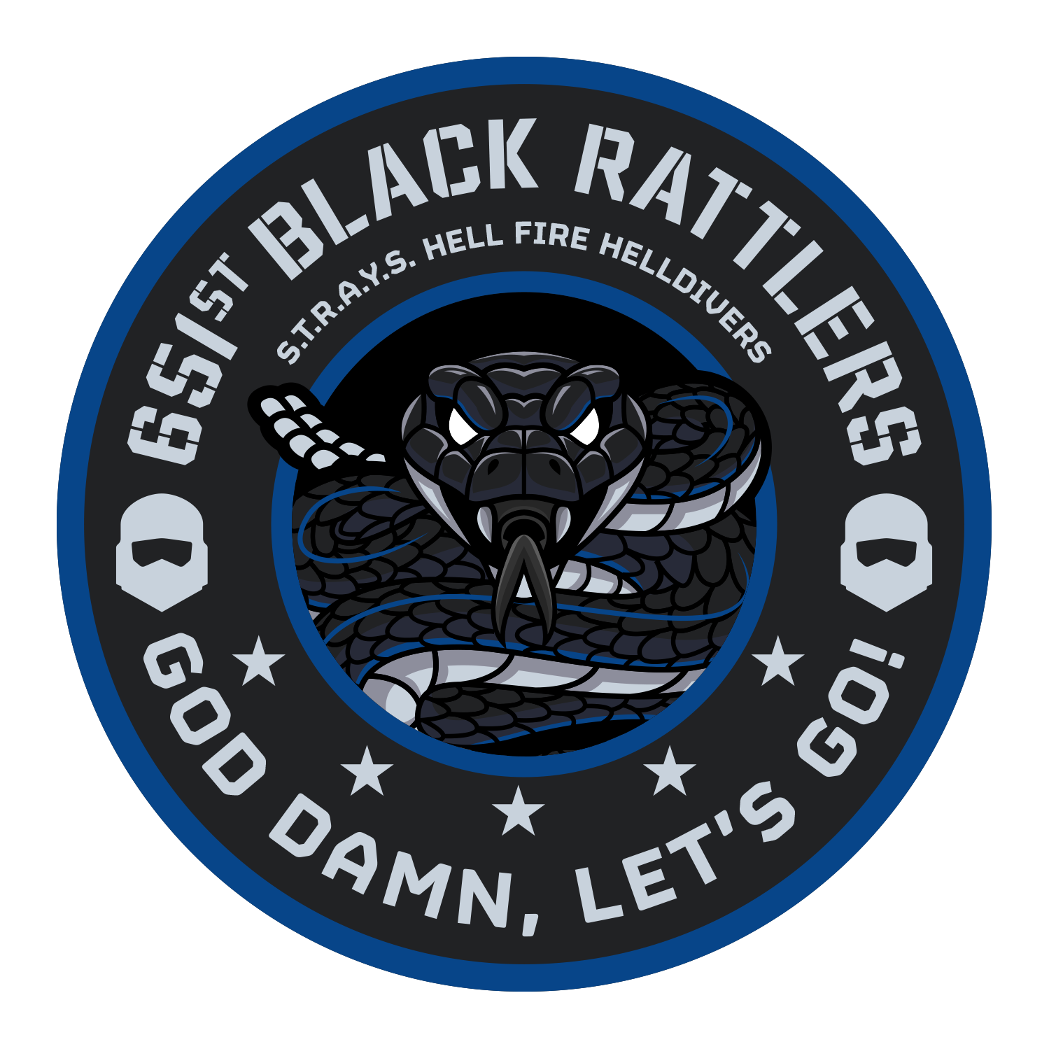 651st Black Rattlers Logo