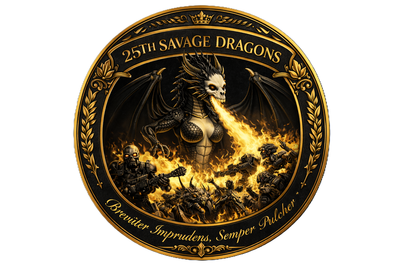 25th Fire Safety Officer BN “Savage Dragons” Logo