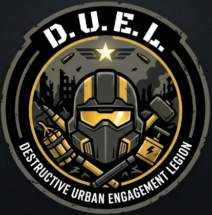 D. U. E. L. Logo