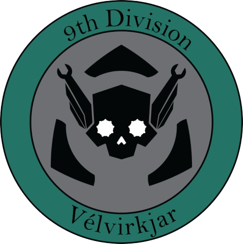 9th Division: Vélvirkjar Logo