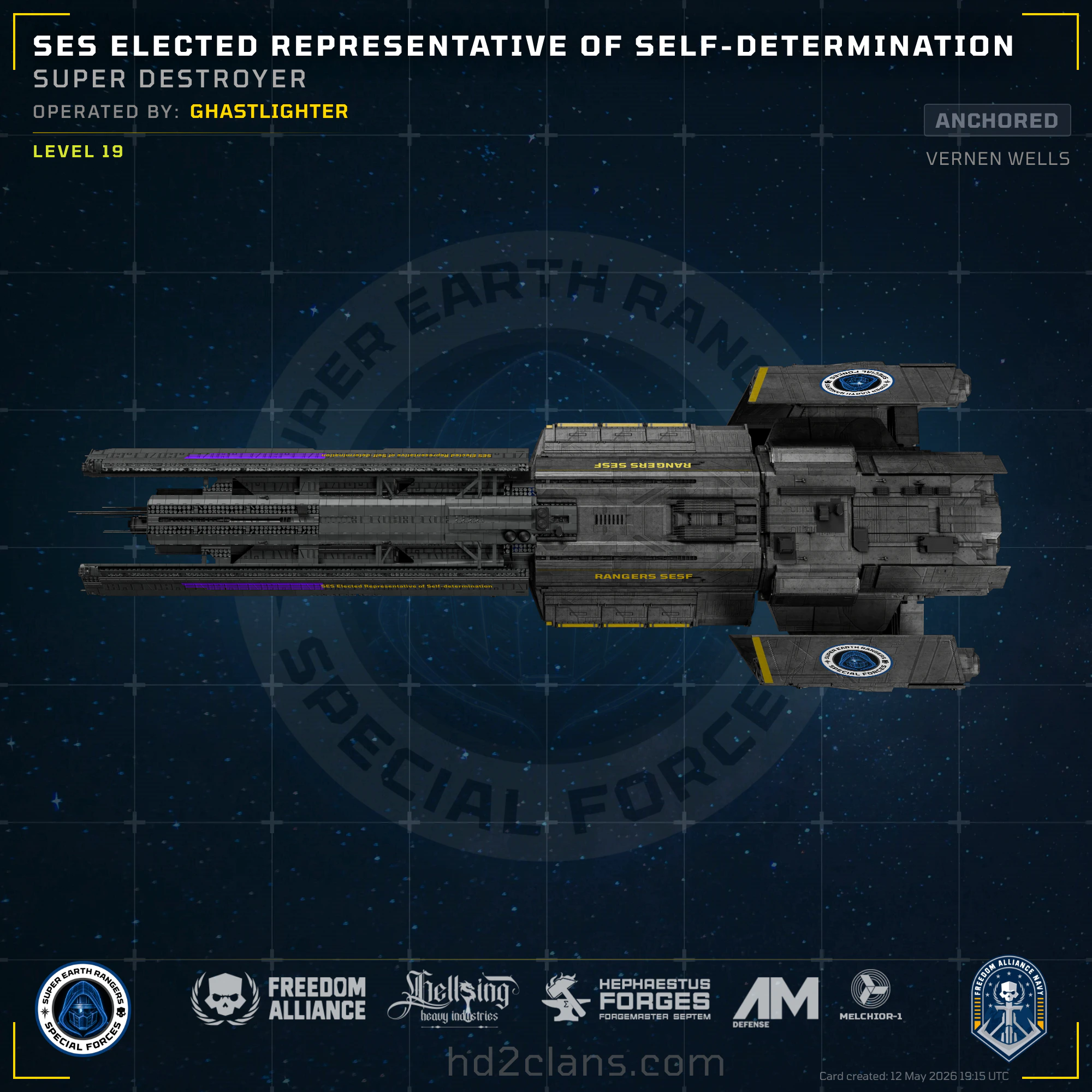 SES Elected Representative of Self-Determination