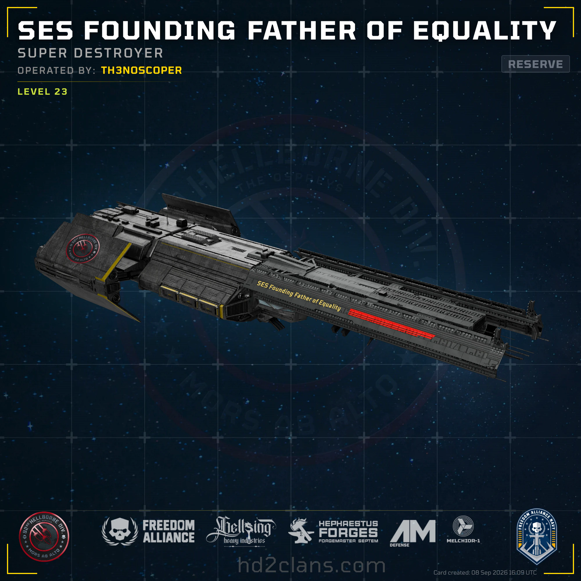 SES Founding Father of Equality