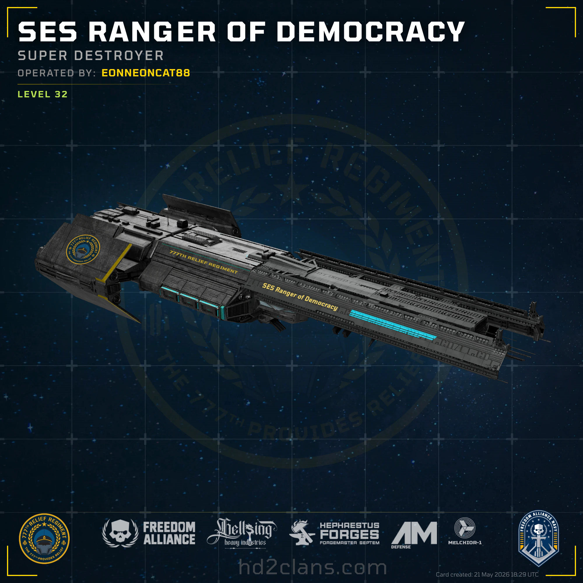 SES Ranger of Democracy