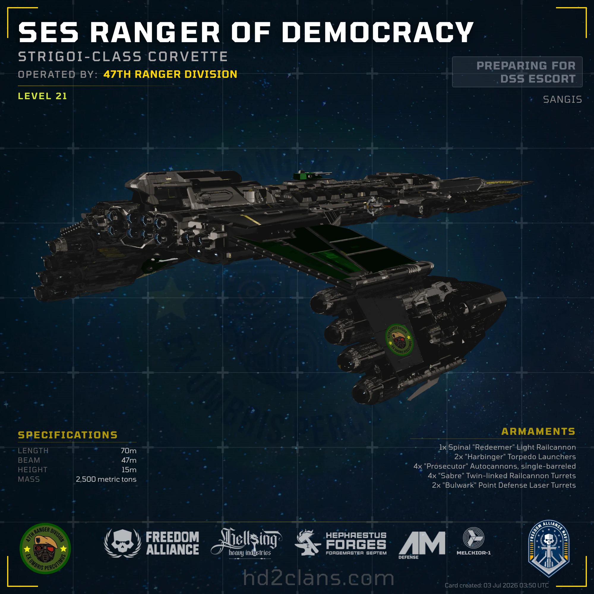 SES Ranger Of Democracy