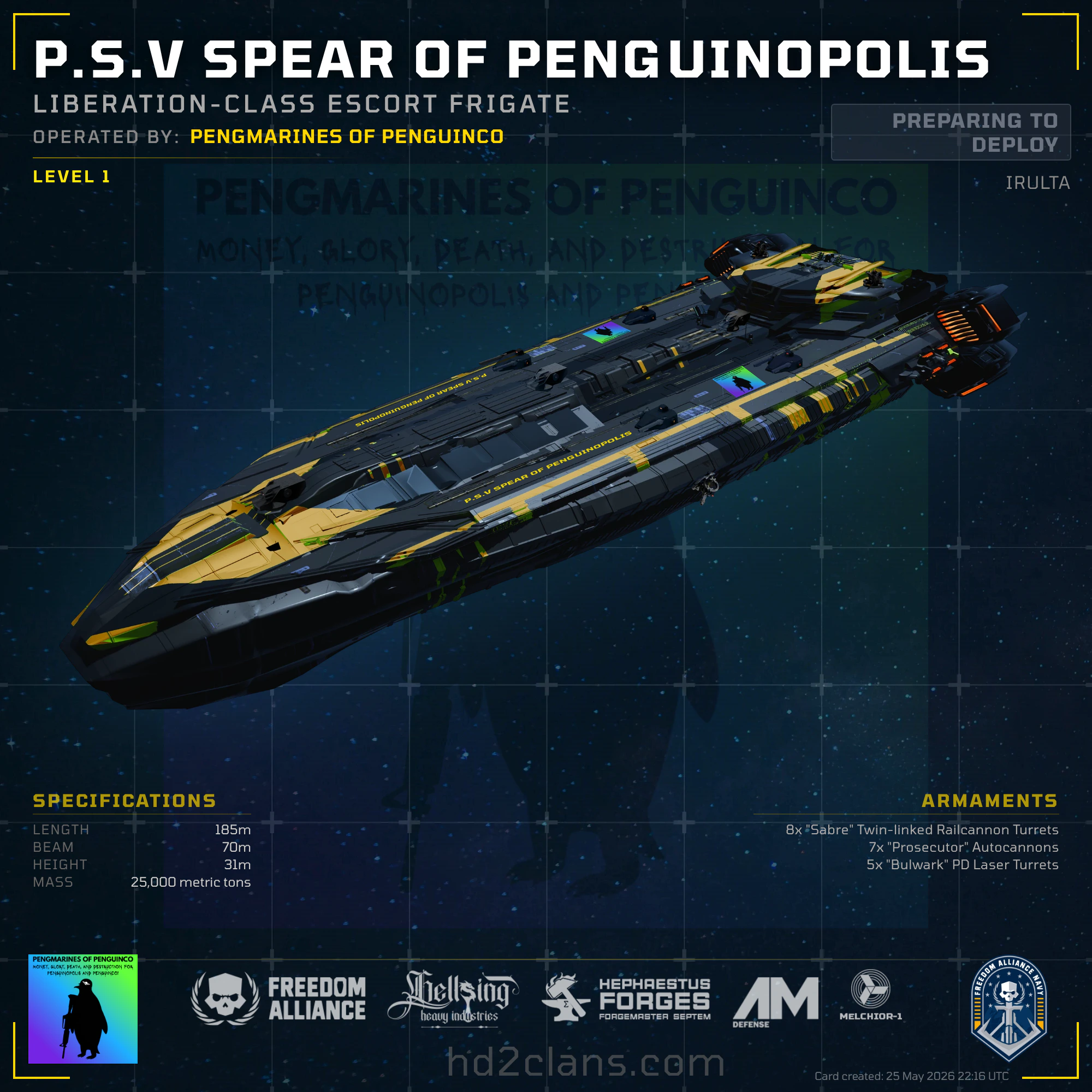 P.S.V Spear Of Penguinopolis