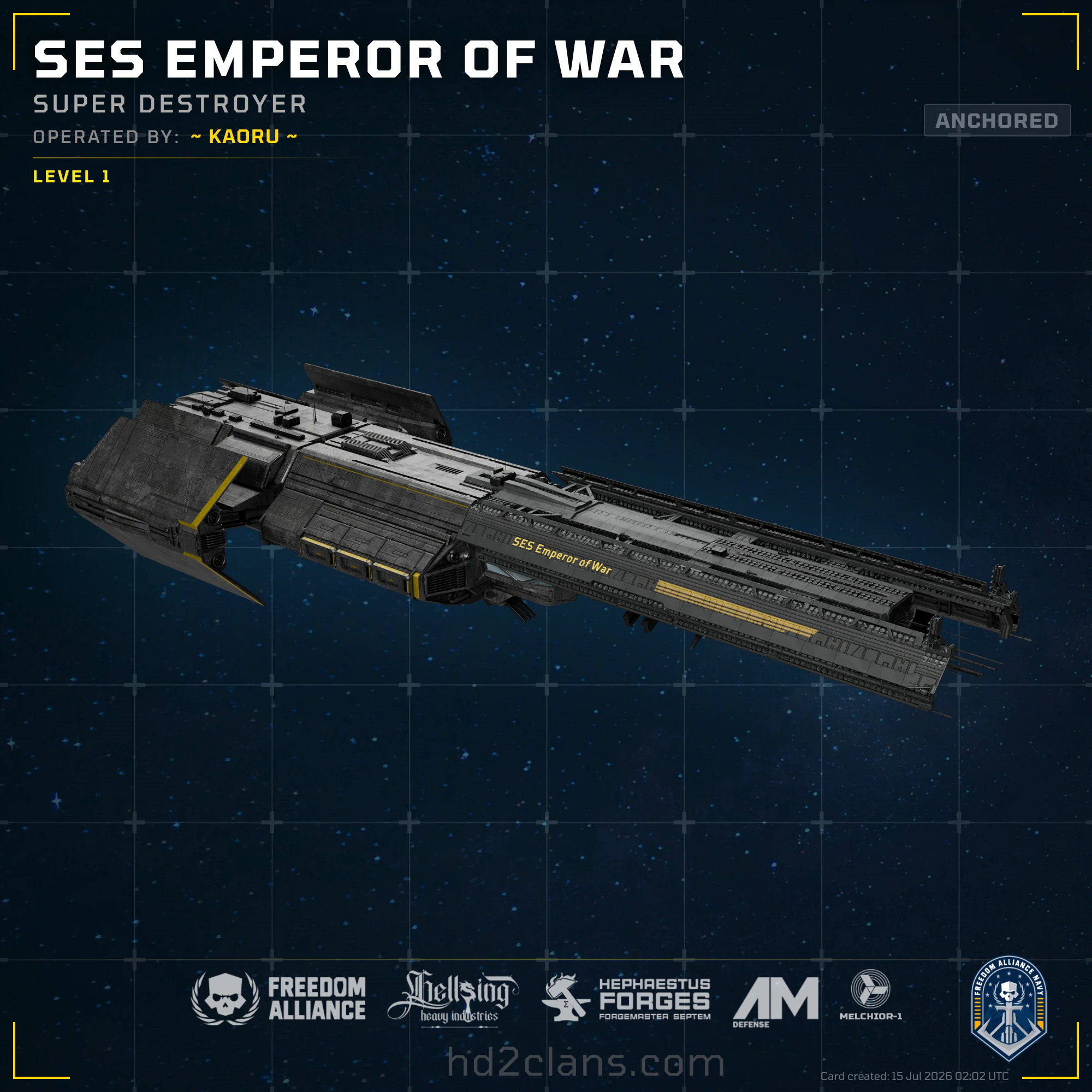 SES Emperor of War