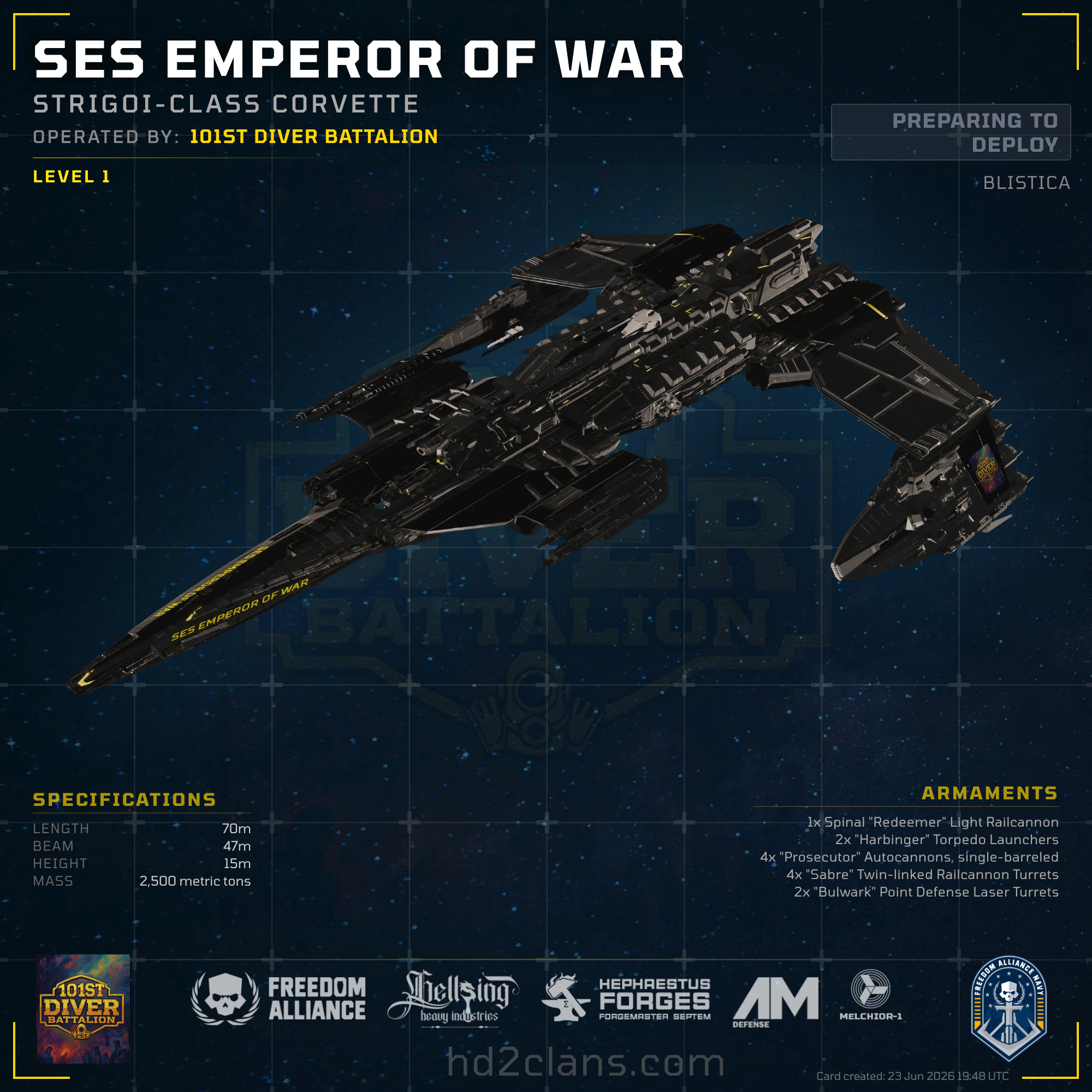 SES EMPEROR OF WAR