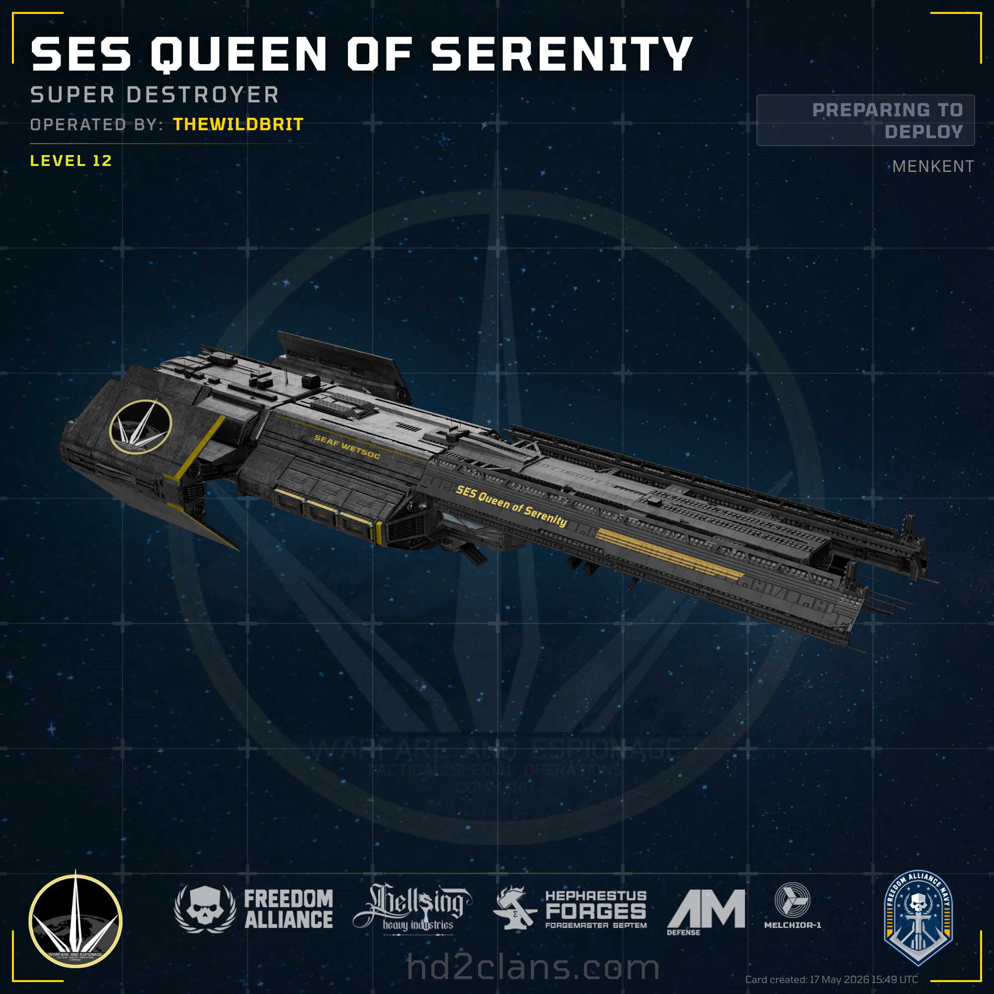 SES Queen of Serenity