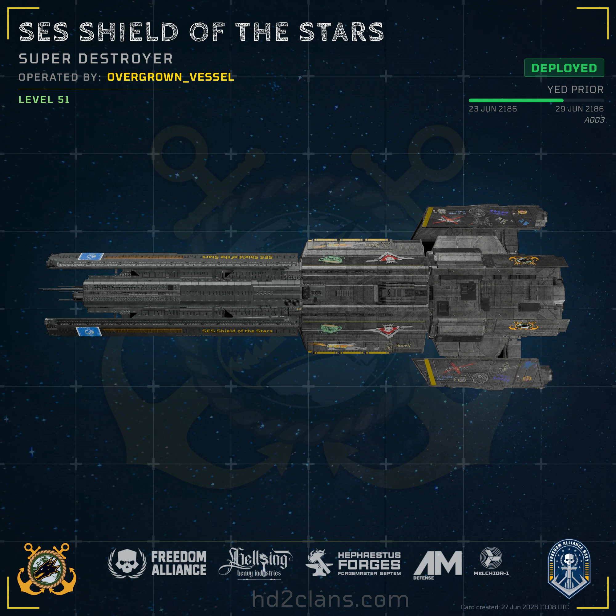 SES Shield of the Stars