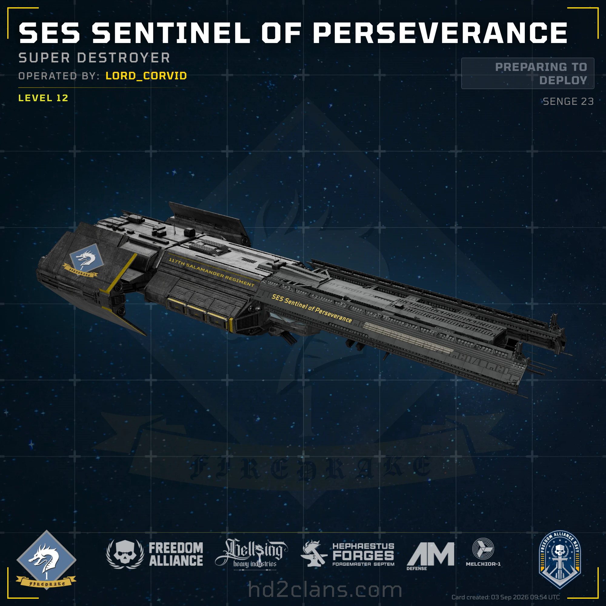 SES Sentinel of Perseverance