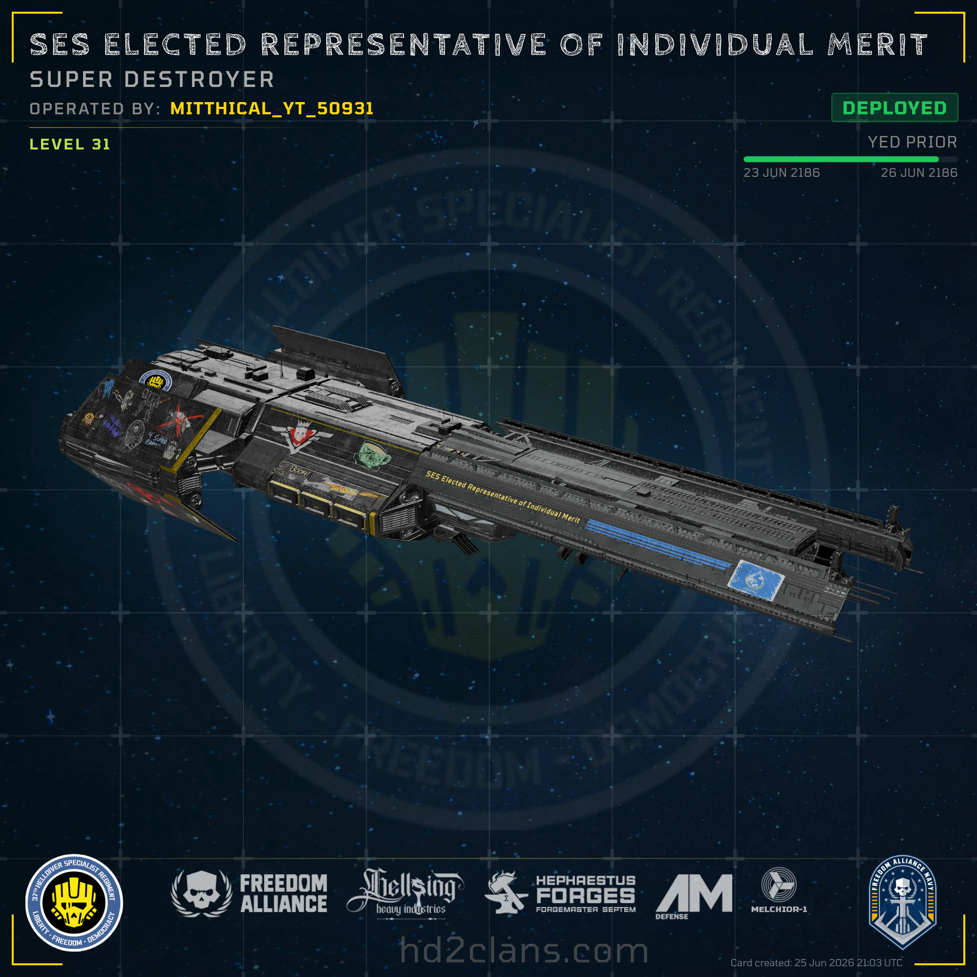 SES Elected Representative of Individual Merit