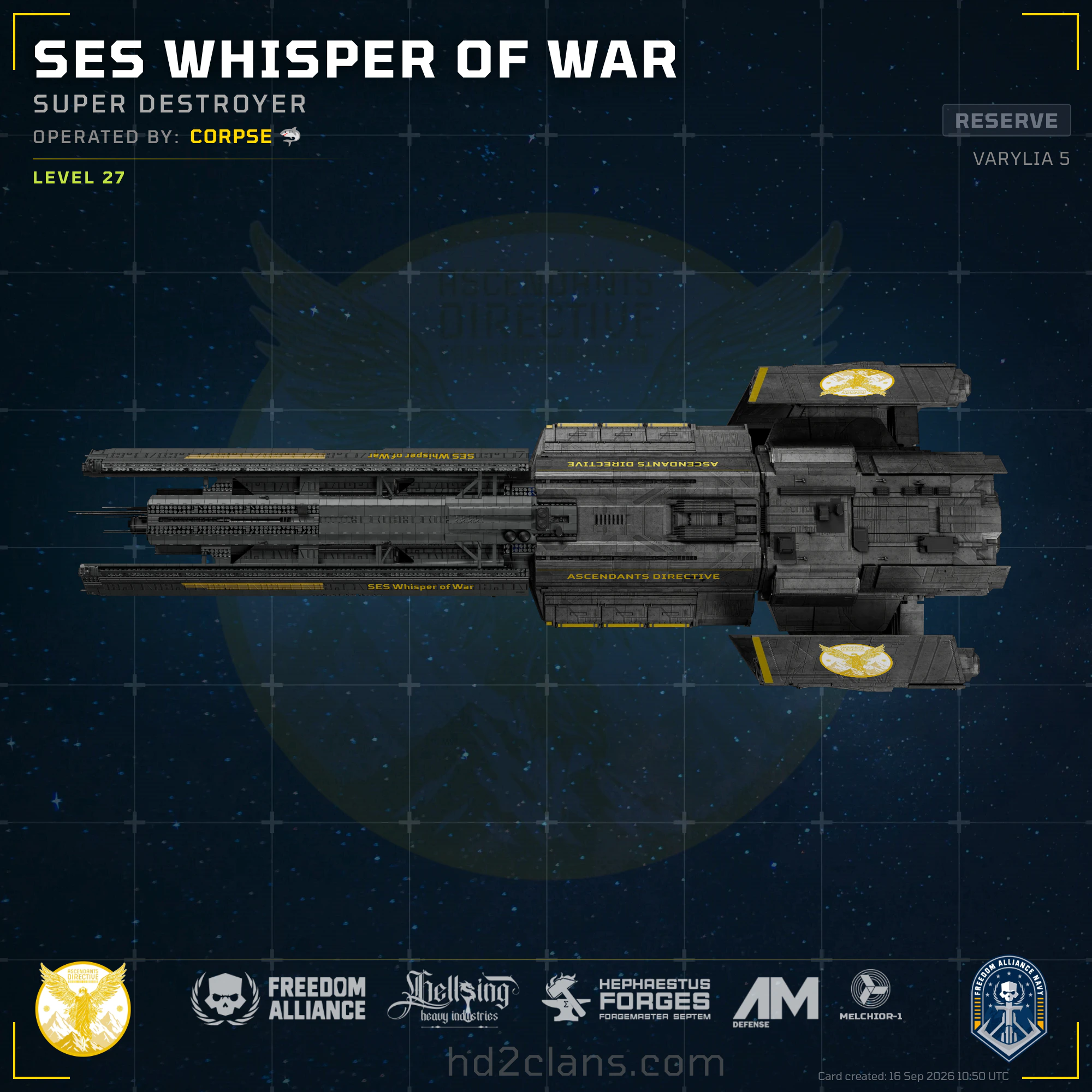 SES Whisper of War