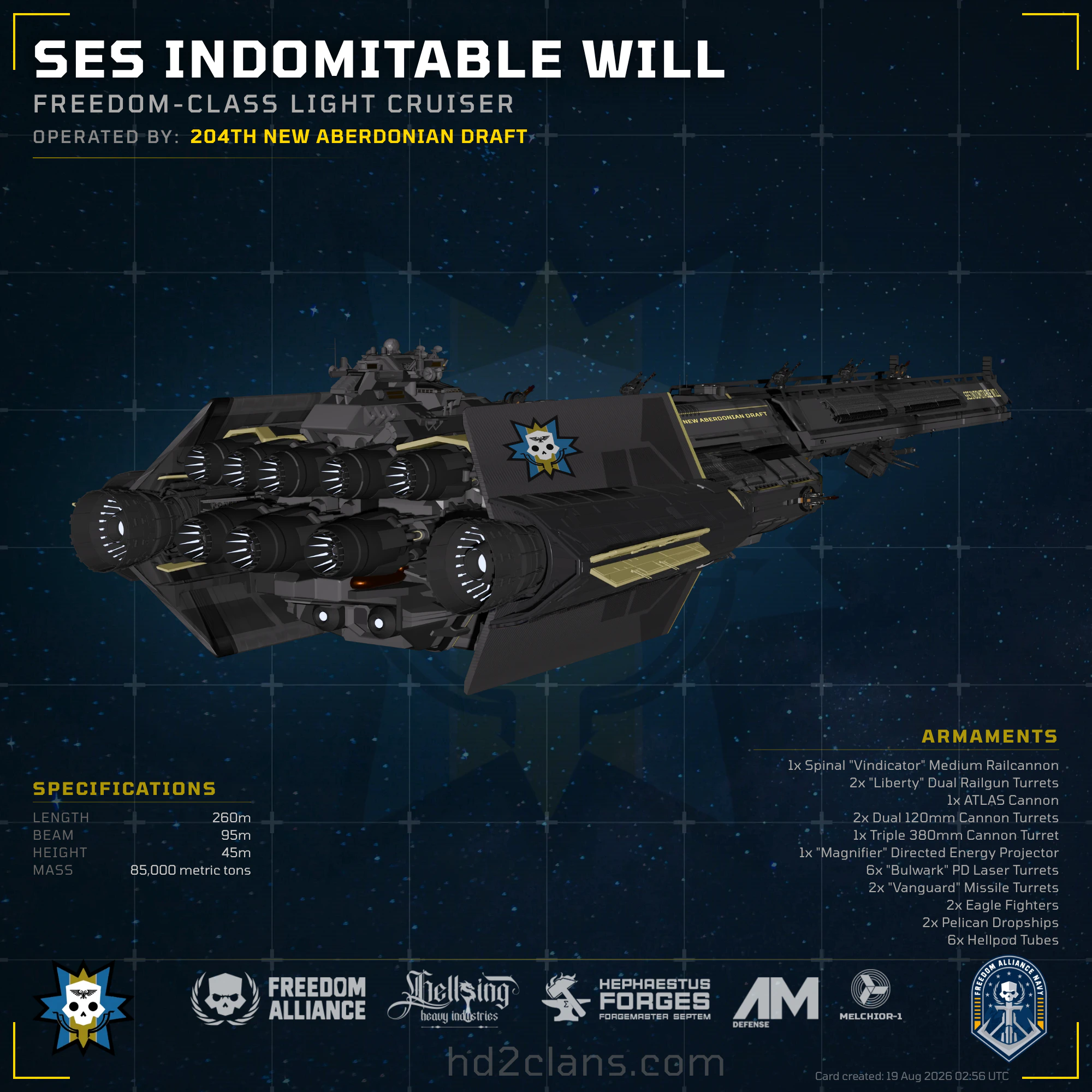 SES Indomitable Will