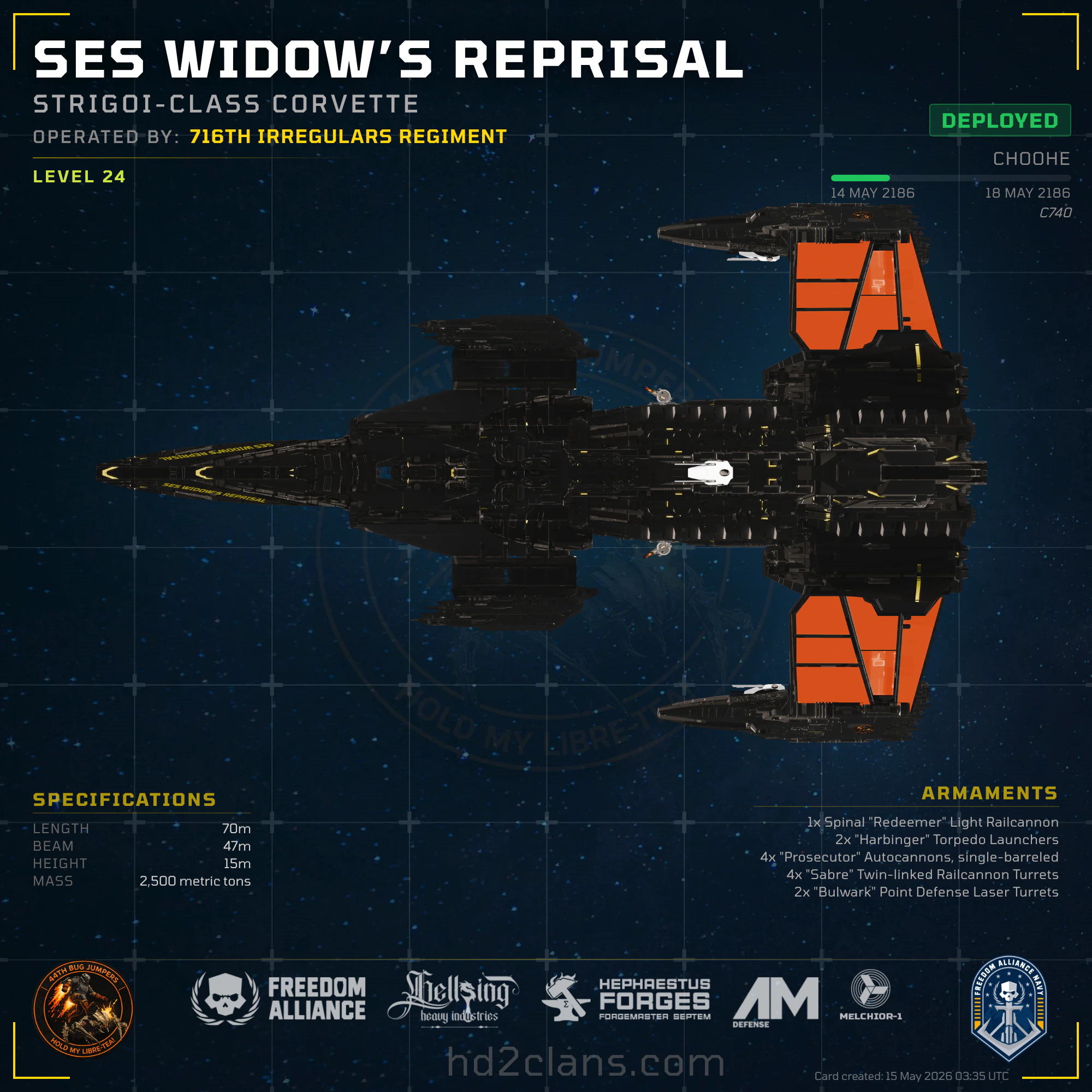 SES Widow’s Reprisal
