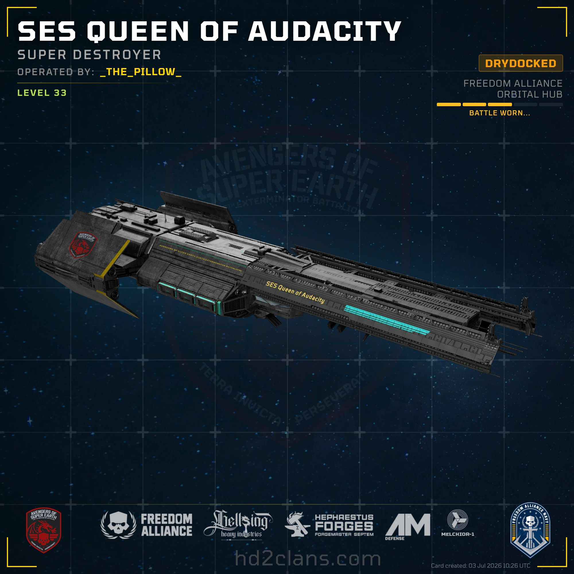 SES Queen of Audacity