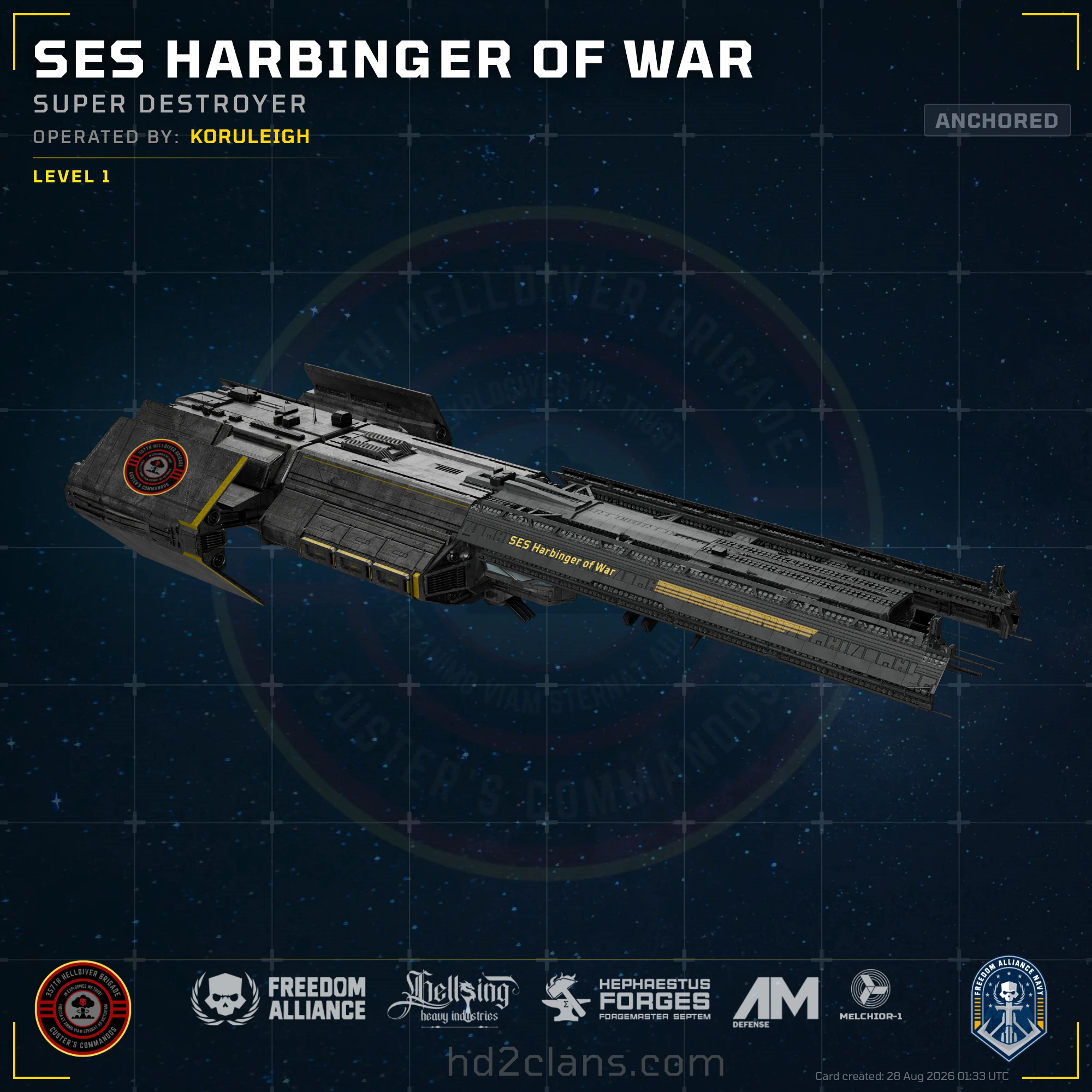 SES Harbinger of War