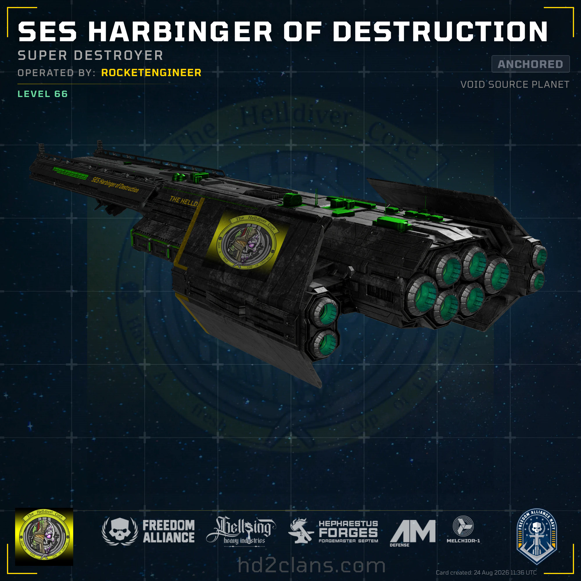 SES Harbinger of Destruction