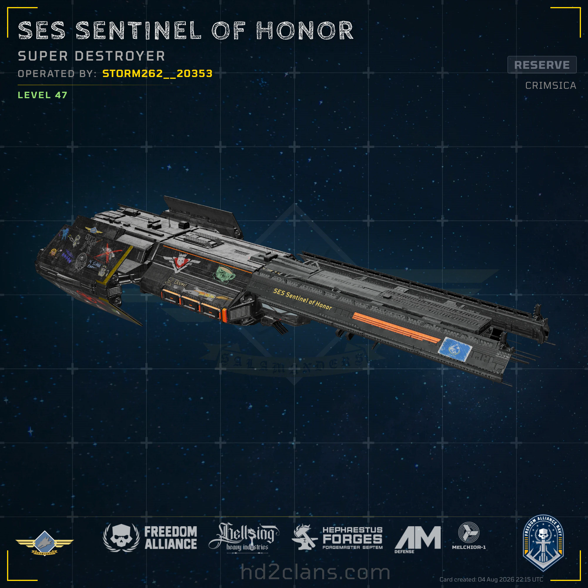 SES Sentinel of Honor