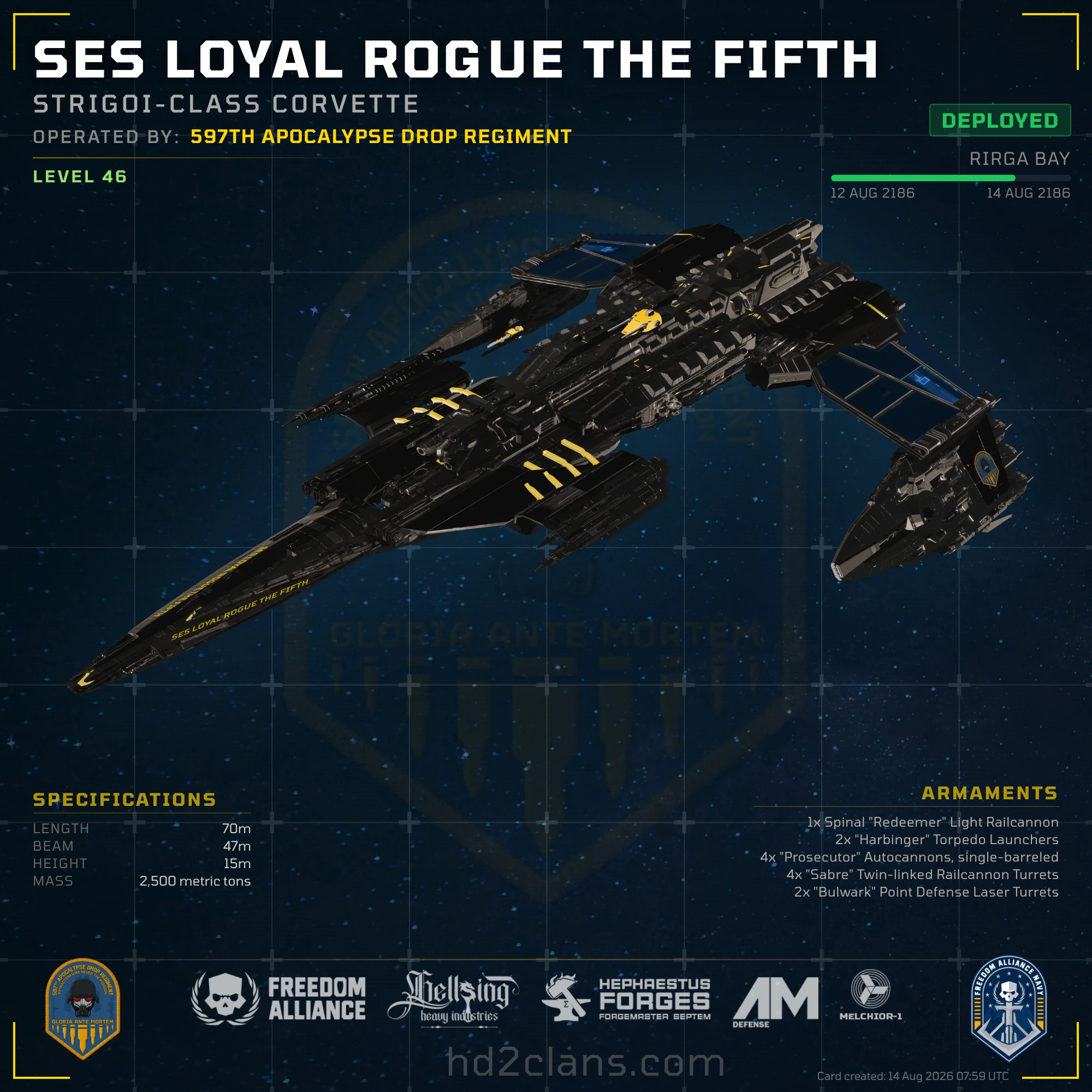 SES Loyal Rogue The Fifth