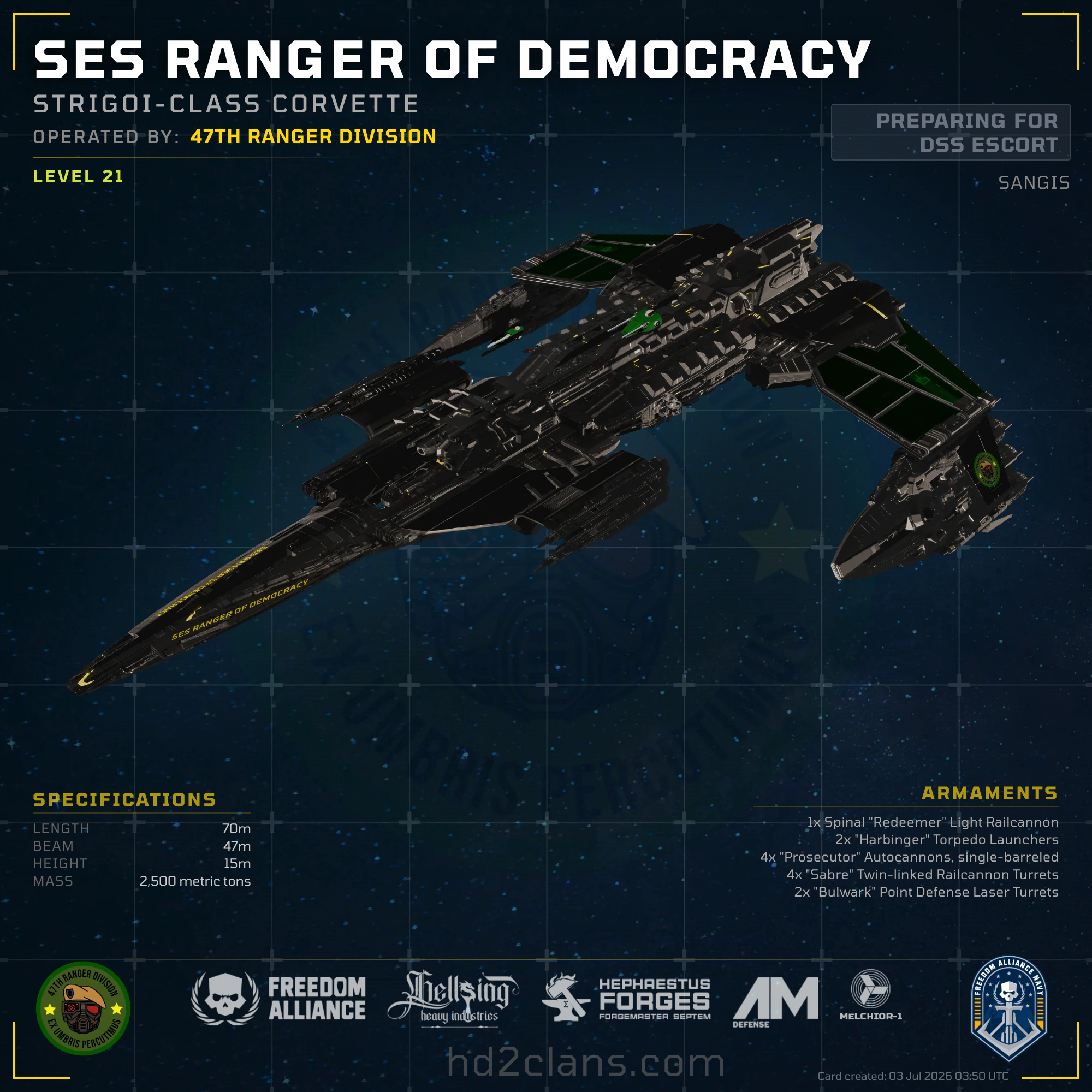 SES Ranger Of Democracy