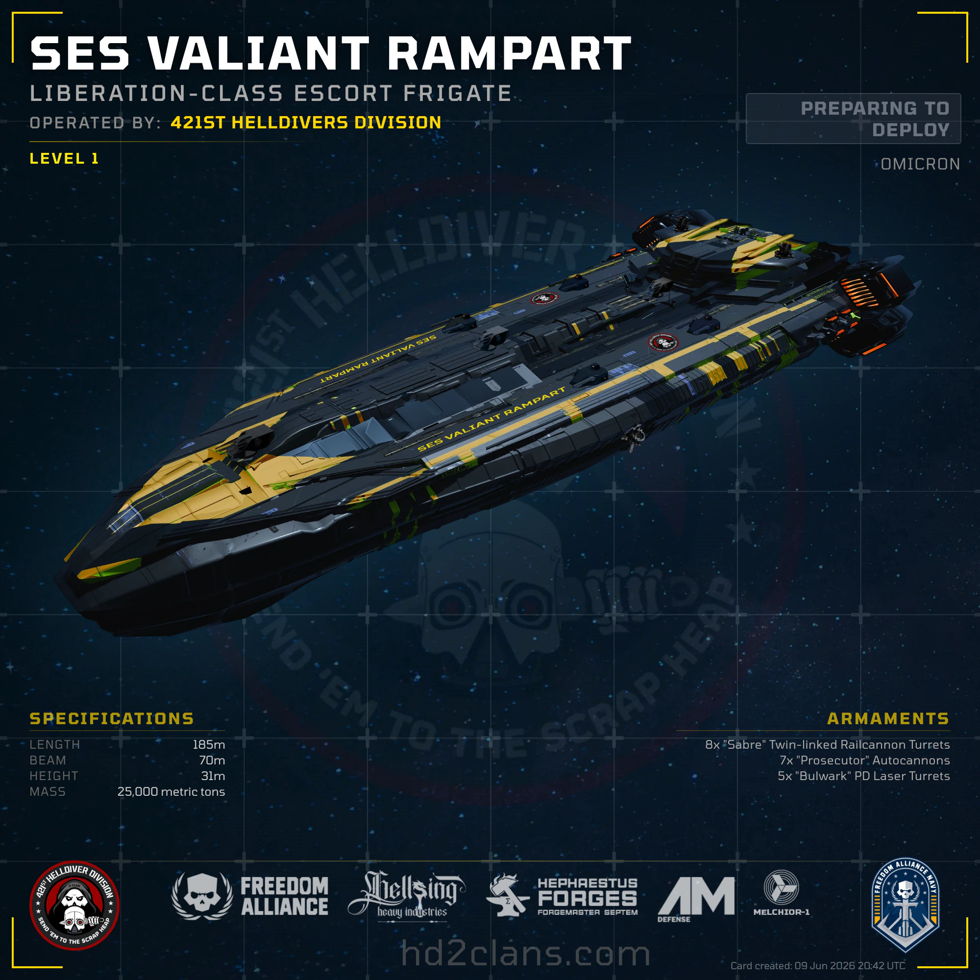 SES Valiant Rampart
