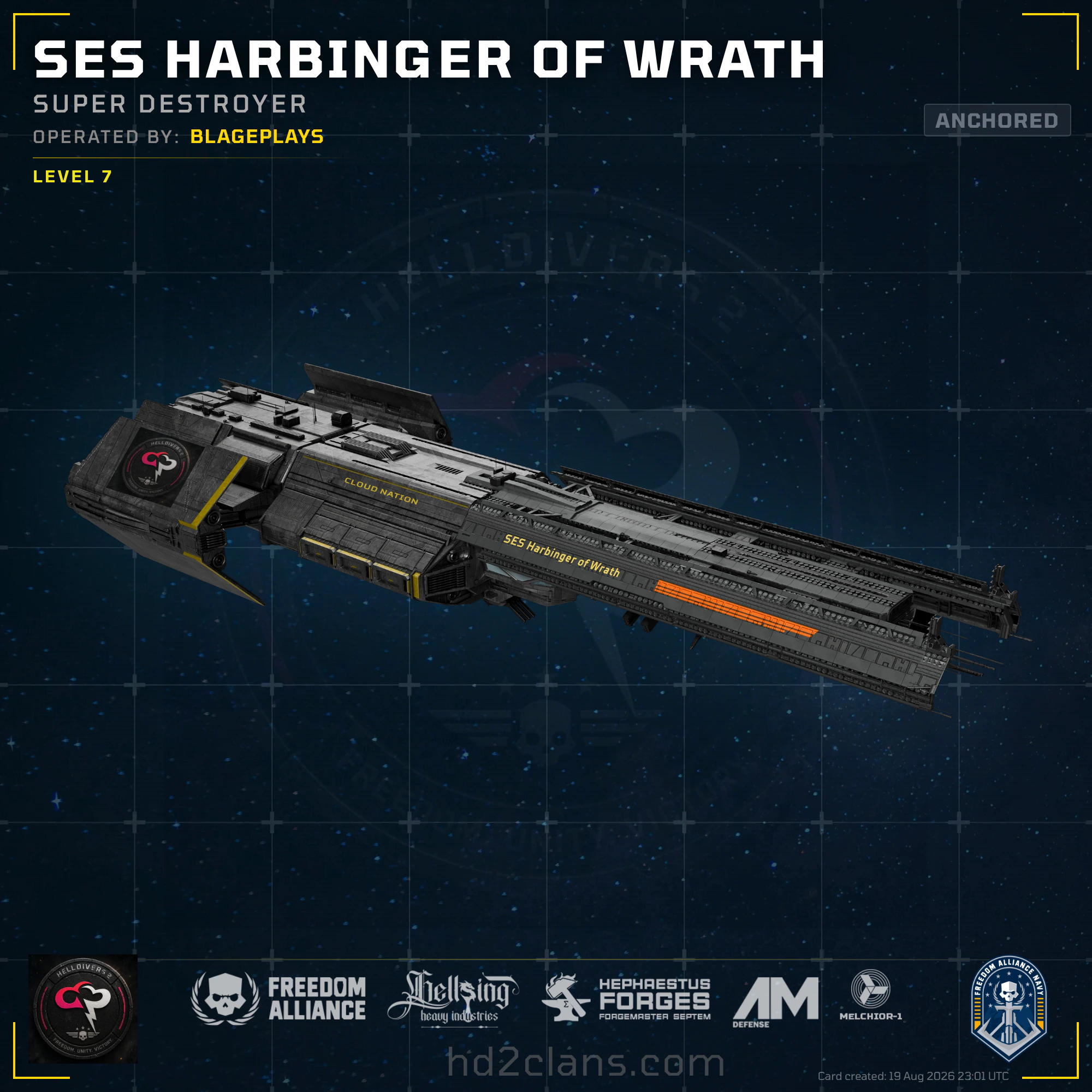 SES Harbinger of Wrath