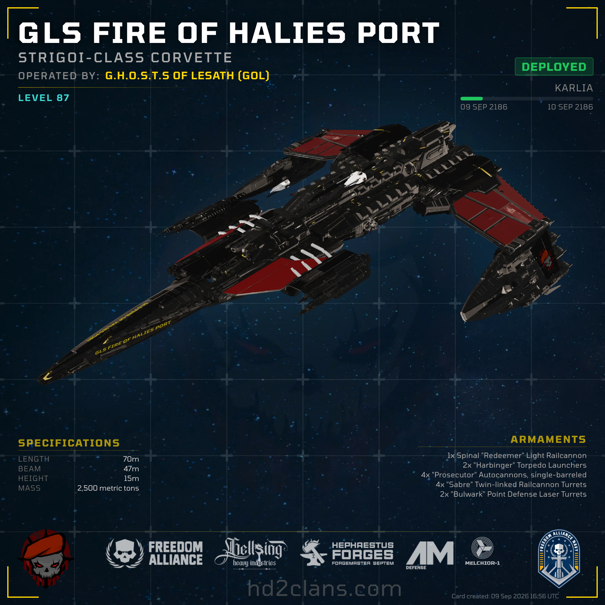 GLS Fire of Halies Port