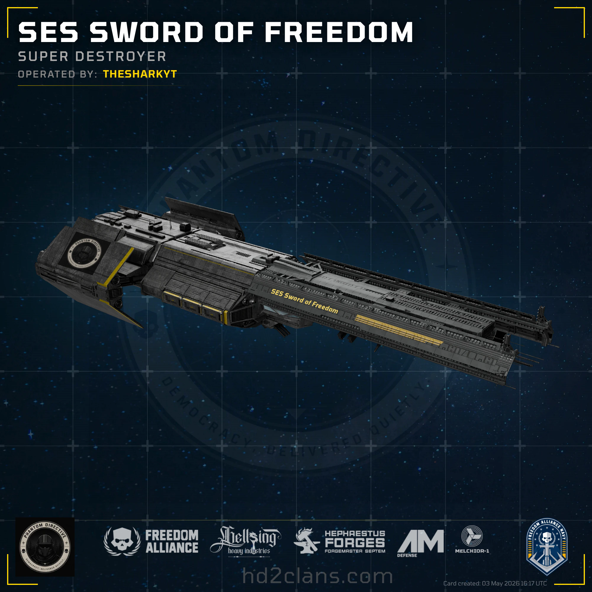 SES Sword of Freedom